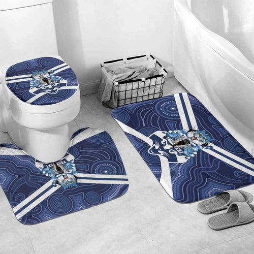 AFL Cats Football Personalised Bathroom Set Final Geelong Premiers Trophy Aboriginal - Aussie Hoodie
