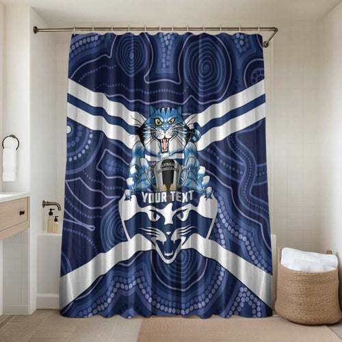 AFL Cats Football Personalised Bathroom Set Final Geelong Premiers Trophy Aboriginal - Aussie Hoodie