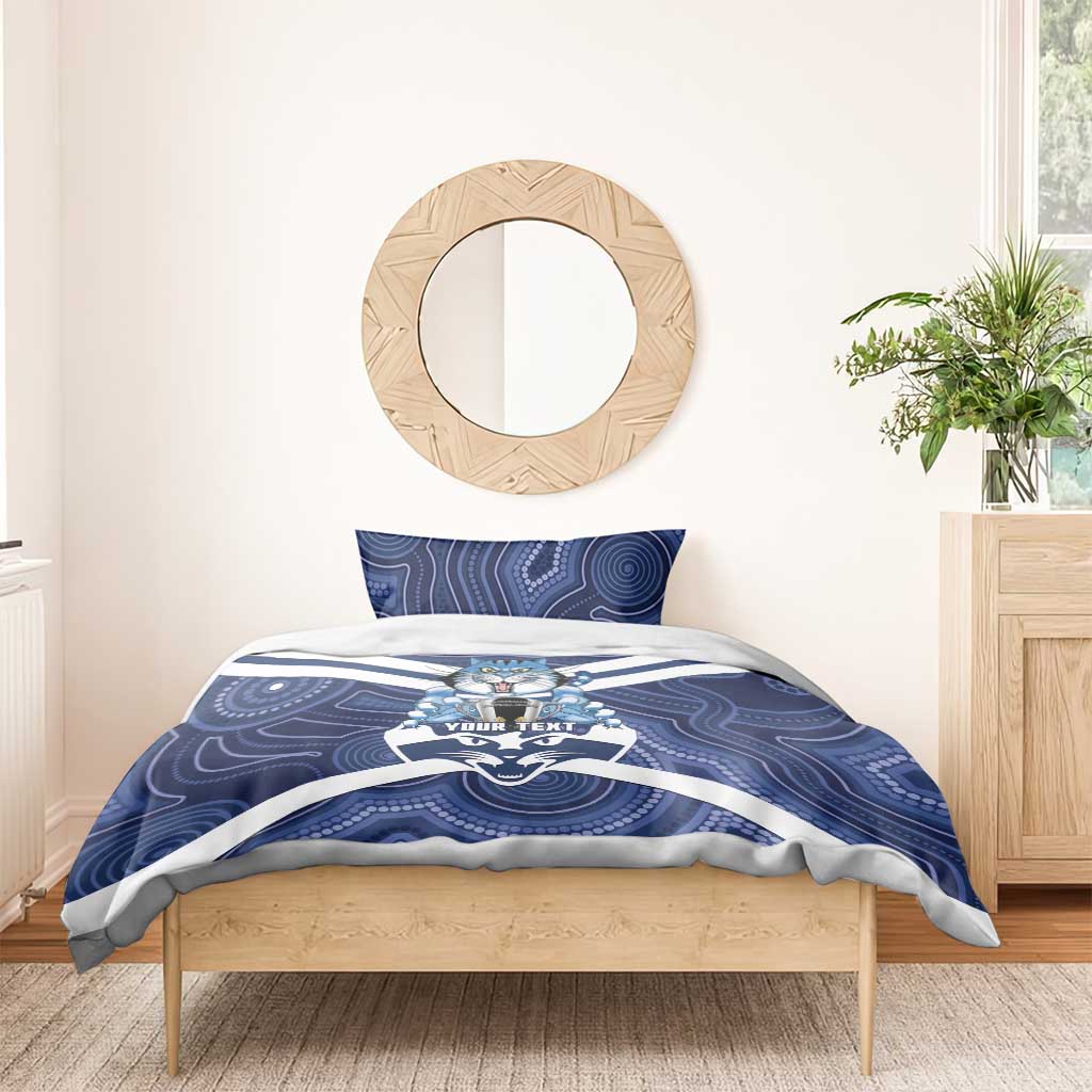 AFL Cats Football Personalised Bedding Set Final Geelong Premiers Trophy Aboriginal - Aussie Hoodie