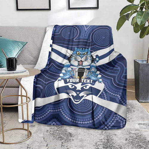 AFL Cats Football Personalised Blanket Final Geelong Premiers Trophy Aboriginal - Aussie Hoodie