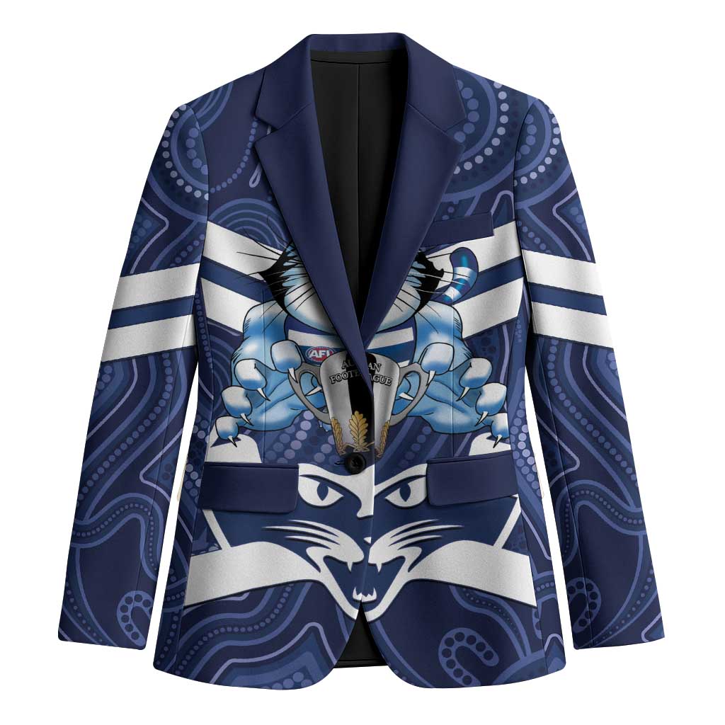 AFL Cats Football Personalised Blazer Final Geelong Premiers Trophy Aboriginal - Aussie Hoodie