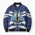 AFL Cats Football Personalised Bomber Puffer Jacket Final Geelong Premiers Trophy Aboriginal - Aussie Hoodie