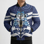 AFL Cats Football Personalised Bomber Puffer Jacket Final Geelong Premiers Trophy Aboriginal - Aussie Hoodie