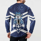 AFL Cats Football Personalised Button Sweatshirt Final Geelong Premiers Trophy Aboriginal - Aussie Hoodie