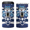 AFL Cats Football Personalised 4 in 1 Can Cooler Tumbler Final Geelong Premiers Trophy Aboriginal - Aussie Hoodie