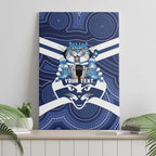 AFL Cats Football Personalised Canvas Wall Art Final Geelong Premiers Trophy Aboriginal - Aussie Hoodie