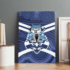 AFL Cats Football Personalised Canvas Wall Art Final Geelong Premiers Trophy Aboriginal - Aussie Hoodie