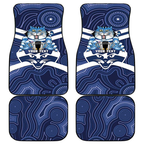 AFL Cats Football Personalised Car Mats Final Geelong Premiers Trophy Aboriginal - Aussie Hoodie