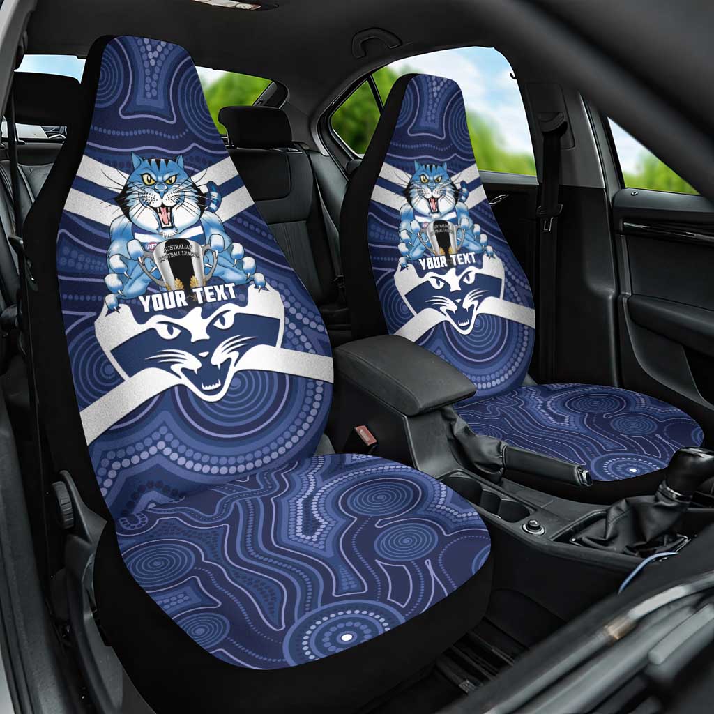 AFL Cats Football Personalised Car Seat Cover Final Geelong Premiers Trophy Aboriginal - Aussie Hoodie