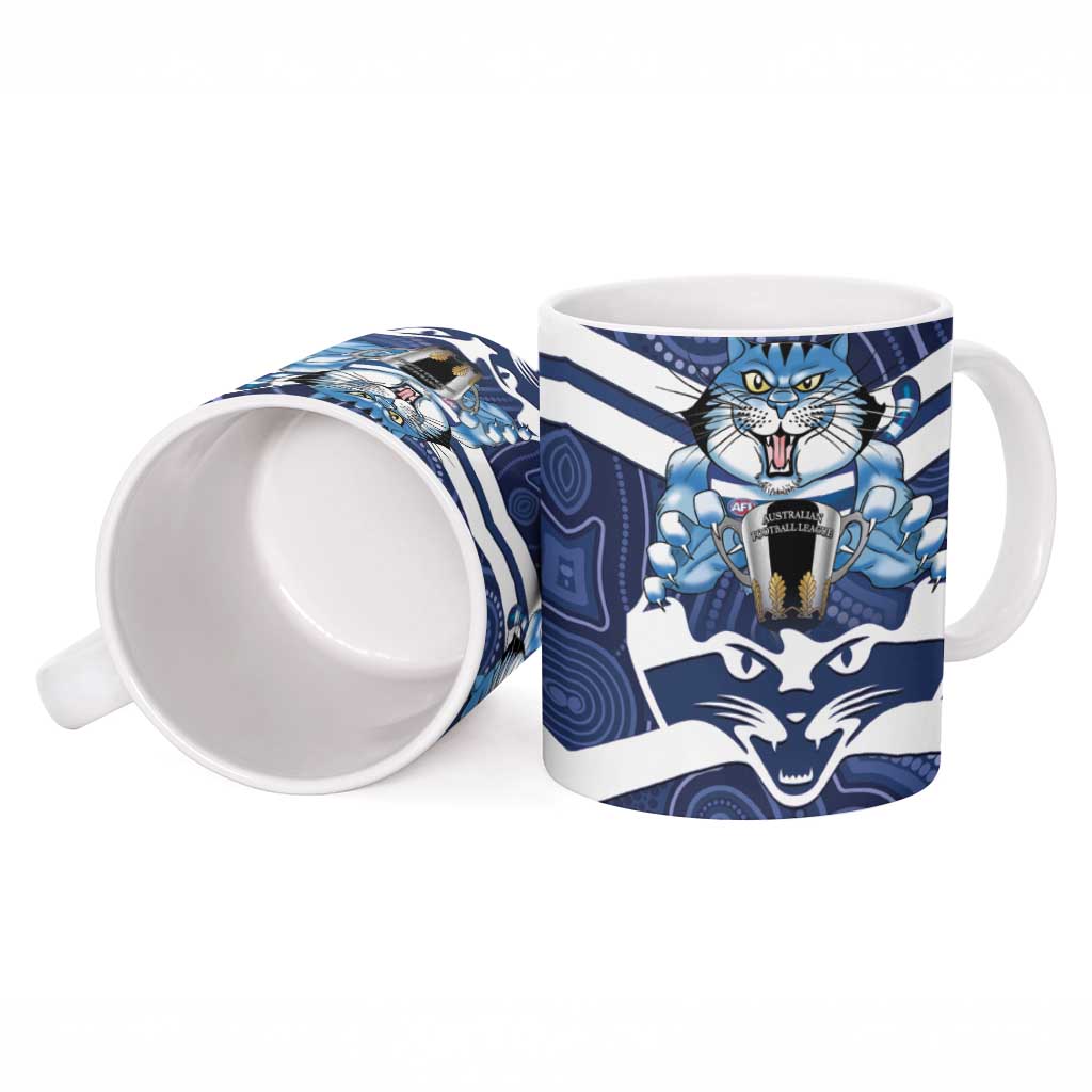 AFL Cats Football Personalised Ceramic Mug Final Geelong Premiers Trophy Aboriginal - Aussie Hoodie