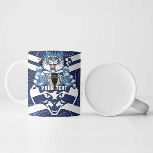 AFL Cats Football Personalised Ceramic Mug Final Geelong Premiers Trophy Aboriginal - Aussie Hoodie