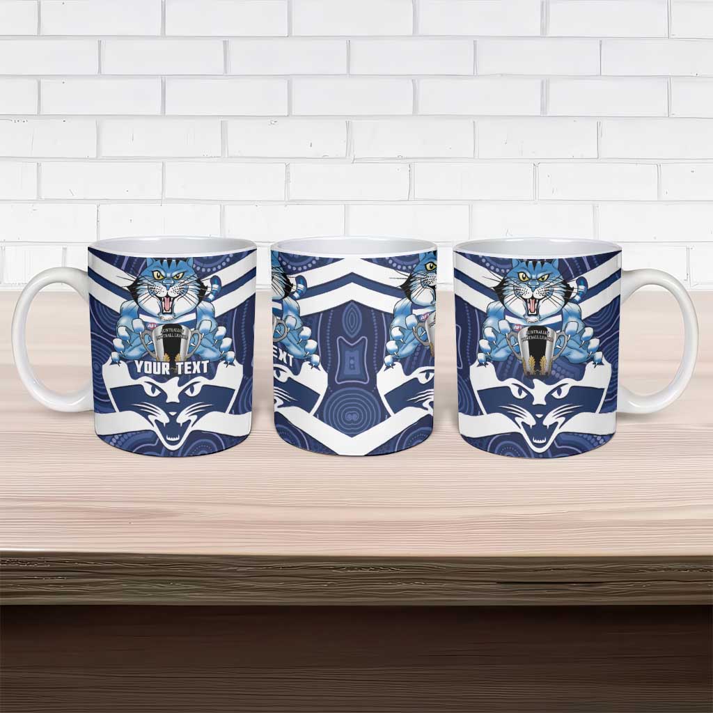 AFL Cats Football Personalised Ceramic Mug Final Geelong Premiers Trophy Aboriginal - Aussie Hoodie