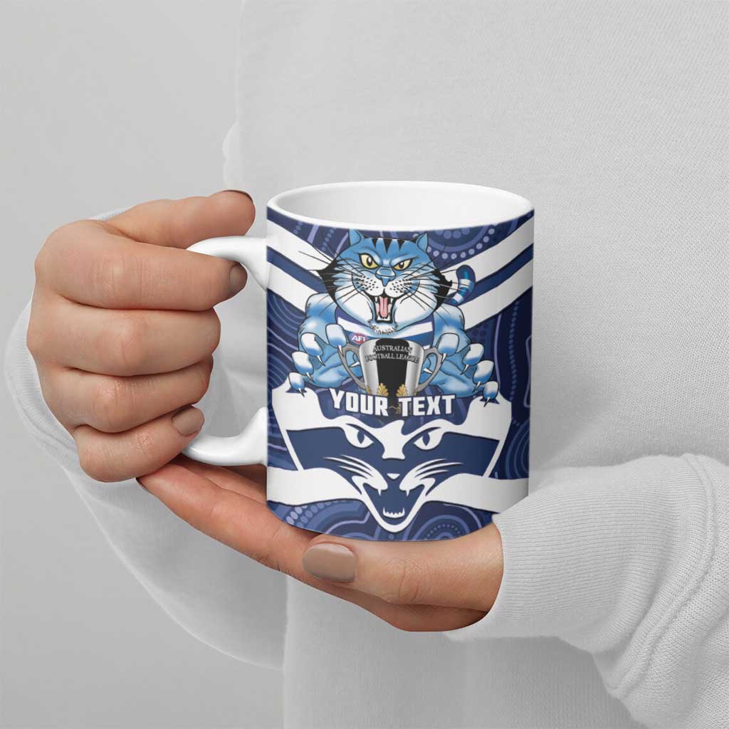 AFL Cats Football Personalised Ceramic Mug Final Geelong Premiers Trophy Aboriginal - Aussie Hoodie