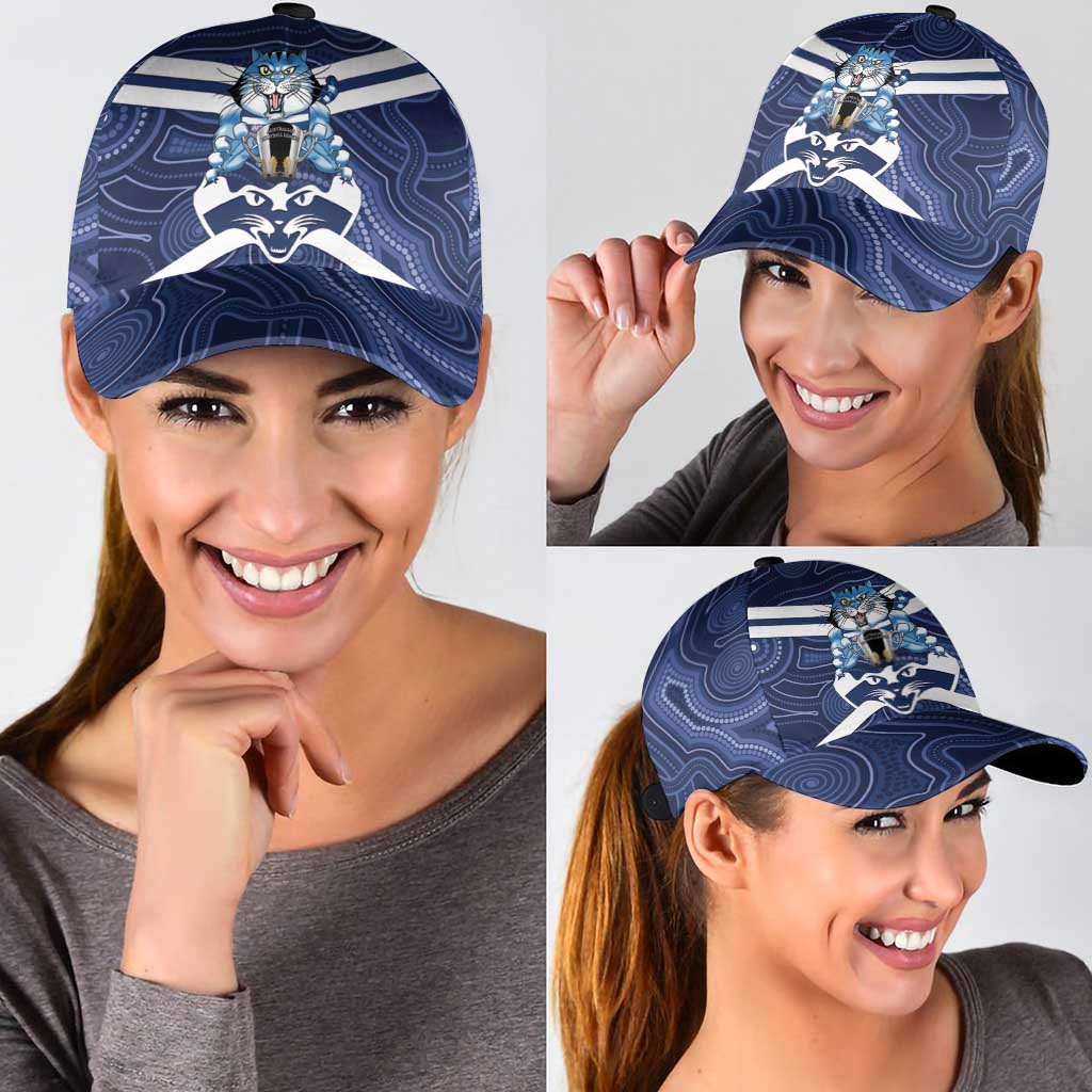 AFL Cats Football Classic Cap Final Geelong Premiers Trophy Aboriginal - Aussie Hoodie