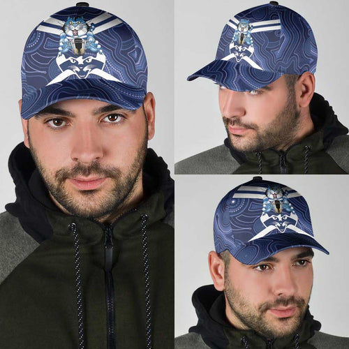 AFL Cats Football Classic Cap Final Geelong Premiers Trophy Aboriginal - Aussie Hoodie