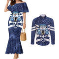 AFL Cats Football Personalised Couples Matching Mermaid Dress and Long Sleeve Button Shirt Final Geelong Premiers Trophy Aboriginal - Aussie Hoodie