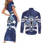AFL Cats Football Personalised Couples Matching Short Sleeve Bodycon Dress and Long Sleeve Button Shirt Final Geelong Premiers Trophy Aboriginal - Aussie Hoodie