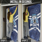 AFL Cats Football Personalised Door Cover Final Geelong Premiers Trophy Aboriginal - Aussie Hoodie