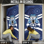 AFL Cats Football Personalised Door Cover Final Geelong Premiers Trophy Aboriginal - Aussie Hoodie