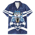 AFL Cats Football Personalised Family Matching Mermaid Dress and Hawaiian Shirt Final Geelong Premiers Trophy Aboriginal - Aussie Hoodie