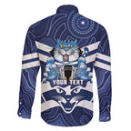 AFL Cats Football Personalised Family Matching Mermaid Dress and Hawaiian Shirt Final Geelong Premiers Trophy Aboriginal - Aussie Hoodie