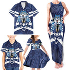AFL Cats Football Personalised Family Matching Tank Maxi Dress and Hawaiian Shirt Final Geelong Premiers Trophy Aboriginal - Aussie Hoodie