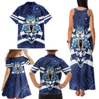 AFL Cats Football Personalised Family Matching Tank Maxi Dress and Hawaiian Shirt Final Geelong Premiers Trophy Aboriginal - Aussie Hoodie