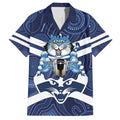 AFL Cats Football Personalised Hawaiian Shirt Final Geelong Premiers Trophy Aboriginal - Aussie Hoodie