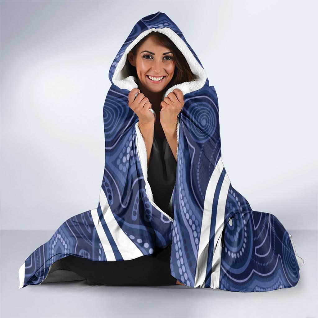 AFL Cats Football Personalised Hooded Blanket Final Geelong Premiers Trophy Aboriginal - Aussie Hoodie