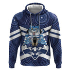 AFL Cats Football Personalised Hoodie Final Geelong Premiers Trophy Aboriginal - Aussie Hoodie