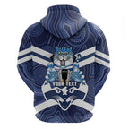 AFL Cats Football Personalised Hoodie Final Geelong Premiers Trophy Aboriginal - Aussie Hoodie