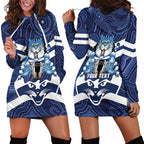 AFL Cats Football Personalised Hoodie Dress Final Geelong Premiers Trophy Aboriginal - Aussie Hoodie