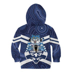 AFL Cats Football Personalised Kid Hoodie Final Geelong Premiers Trophy Aboriginal - Aussie Hoodie