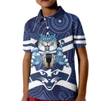 AFL Cats Football Personalised Kid Polo Shirt Final Geelong Premiers Trophy Aboriginal - Aussie Hoodie