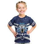 AFL Cats Football Personalised Kid T Shirt Final Geelong Premiers Trophy Aboriginal - Aussie Hoodie