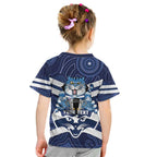 AFL Cats Football Personalised Kid T Shirt Final Geelong Premiers Trophy Aboriginal - Aussie Hoodie