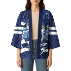 AFL Cats Football Personalised Kimono Final Geelong Premiers Trophy Aboriginal - Aussie Hoodie