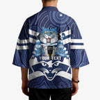 AFL Cats Football Personalised Kimono Final Geelong Premiers Trophy Aboriginal - Aussie Hoodie