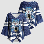 AFL Cats Football Personalised Kimono Sleeve Blouse Final Geelong Premiers Trophy Aboriginal - Aussie Hoodie