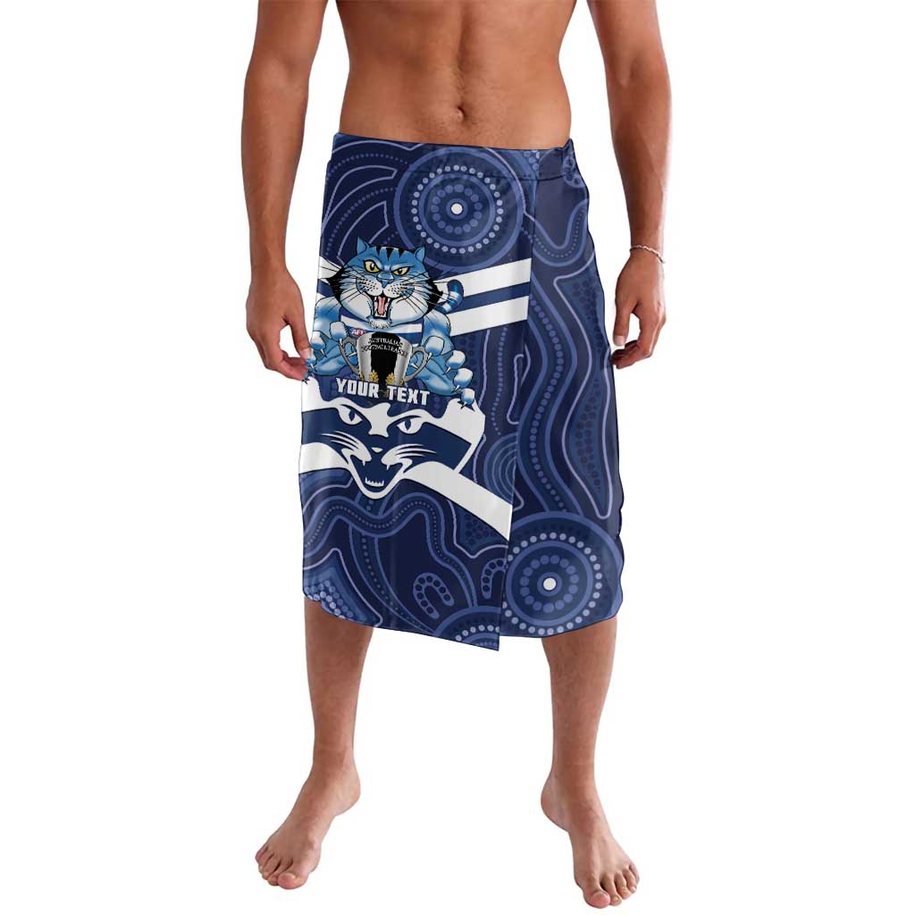 AFL Cats Football Personalised Lavalava Final Geelong Premiers Trophy Aboriginal - Aussie Hoodie