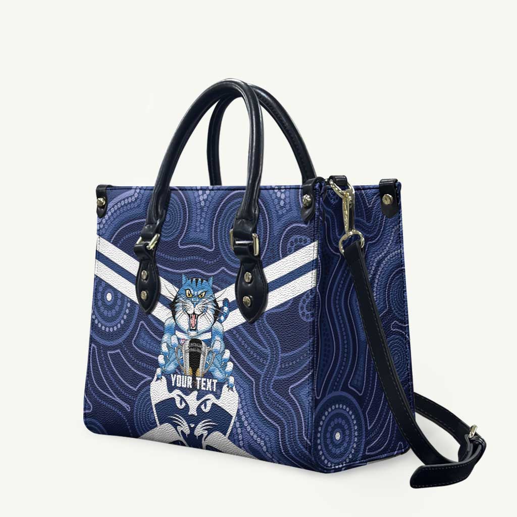 AFL Cats Football Personalised Leather Bag Final Geelong Premiers Trophy Aboriginal - Aussie Hoodie