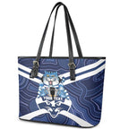 AFL Cats Football Personalised Leather Tote Bag Final Geelong Premiers Trophy Aboriginal - Aussie Hoodie