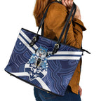 AFL Cats Football Personalised Leather Tote Bag Final Geelong Premiers Trophy Aboriginal - Aussie Hoodie