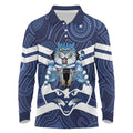 AFL Cats Football Personalised Long Sleeve Polo Shirt Final Geelong Premiers Trophy Aboriginal - Aussie Hoodie