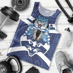 AFL Cats Football Personalised Men Tank Top Final Geelong Premiers Trophy Aboriginal - Aussie Hoodie