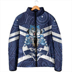 AFL Cats Football Personalised Padded Jacket Final Geelong Premiers Trophy Aboriginal - Aussie Hoodie
