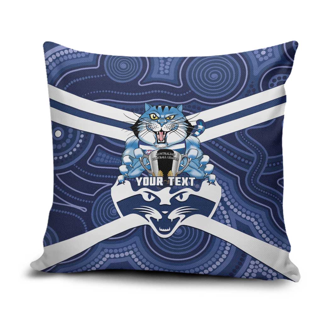 AFL Cats Football Personalised Pillow Cover Final Geelong Premiers Trophy Aboriginal - Aussie Hoodie