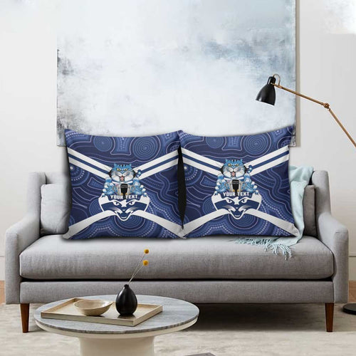 AFL Cats Football Personalised Pillow Cover Final Geelong Premiers Trophy Aboriginal - Aussie Hoodie