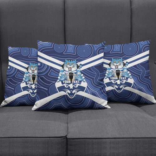AFL Cats Football Personalised Pillow Cover Final Geelong Premiers Trophy Aboriginal - Aussie Hoodie