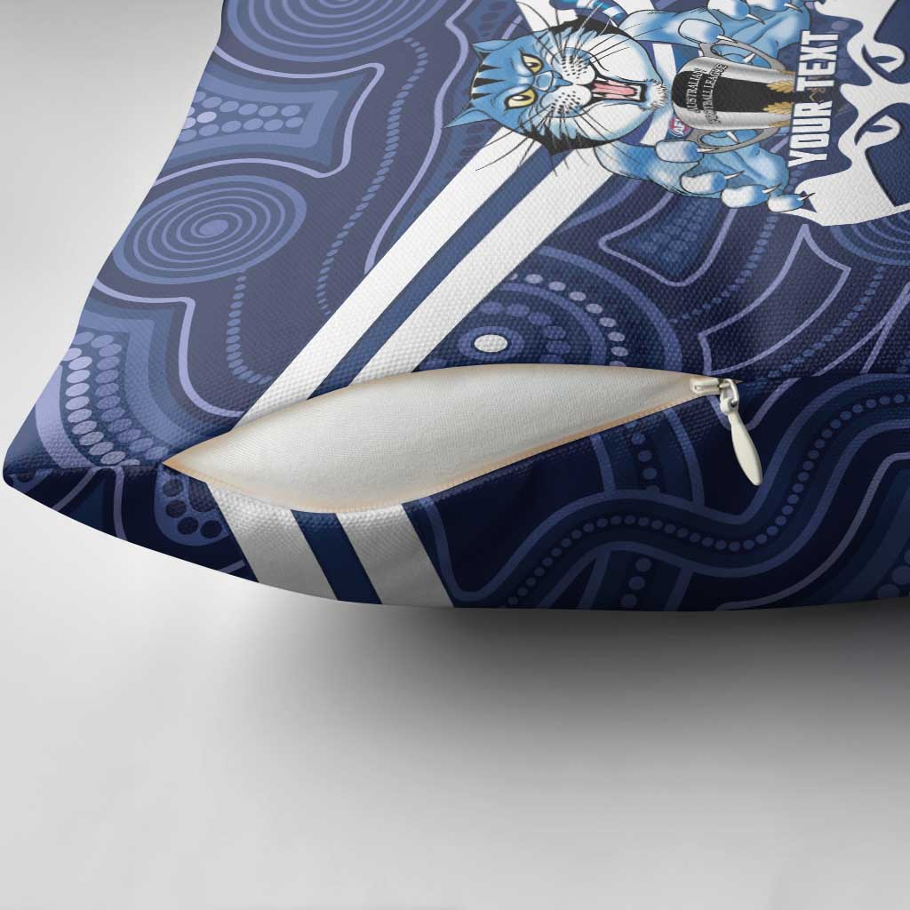 AFL Cats Football Personalised Pillow Cover Final Geelong Premiers Trophy Aboriginal - Aussie Hoodie